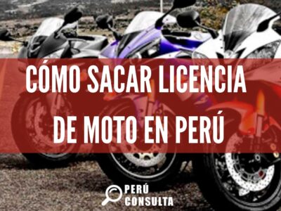Cómo sacar licencia de moto en Perú